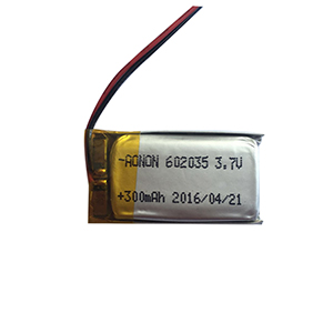 3.7V 602035-300mAh 智能感應(yīng)燈電池